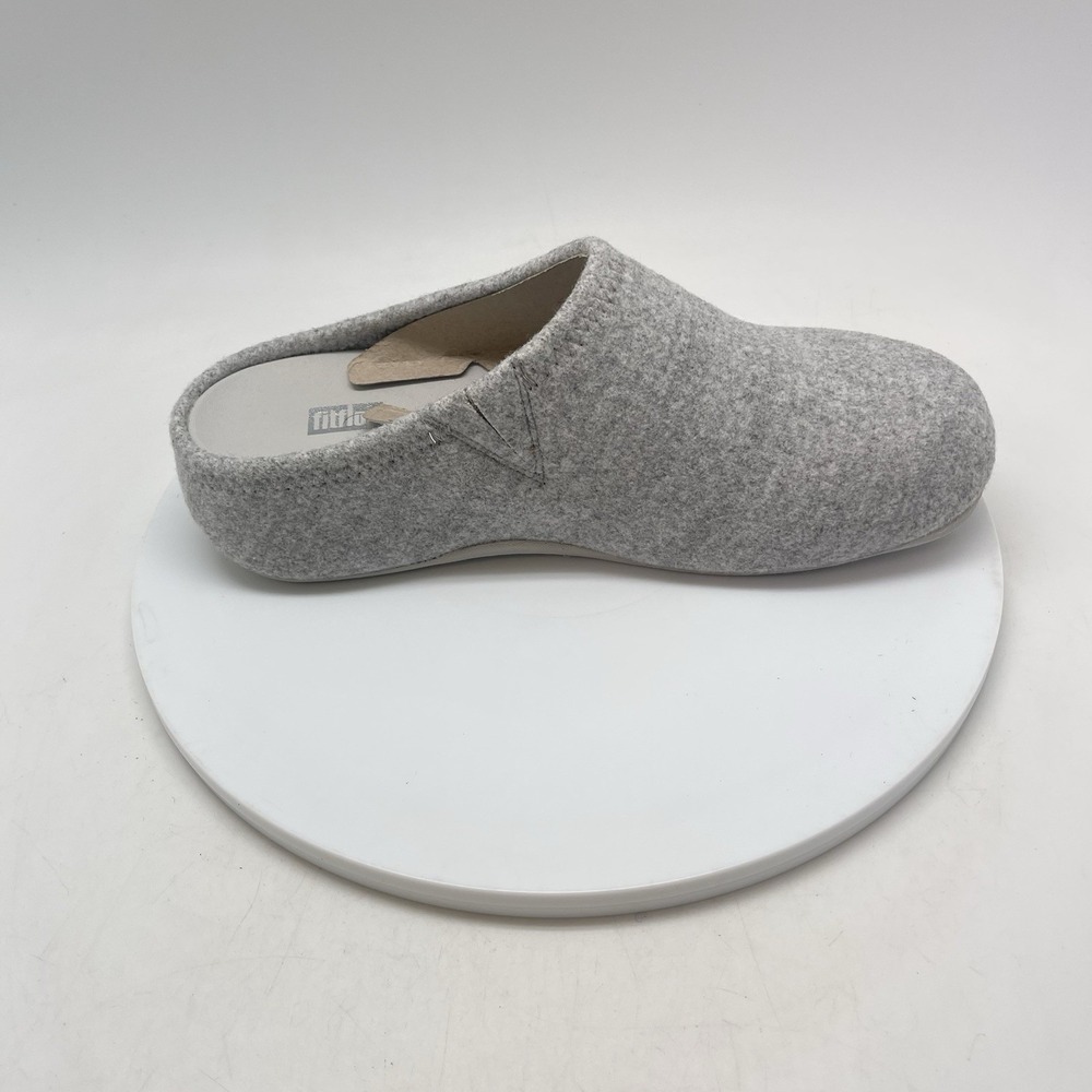 Fitflops Shuv Felt Clogs Womens 8.5 Gray Slip on Comfortable Causal Shoes - Picture 6 of 11